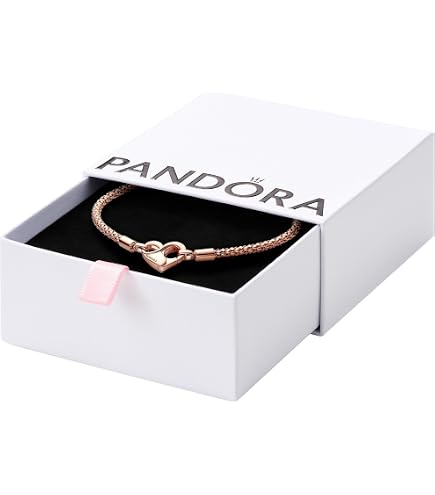 Amazon.com: PANDORA Heart T-Bar Closure Snake Chain Bracelet, 7.5